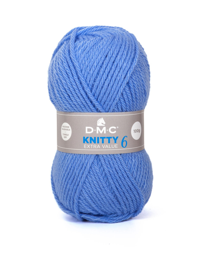 FILATO DMC KNITTY 6 100 GR. COL 969 AZZURRO