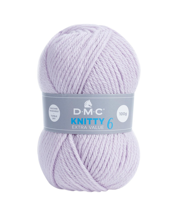 FILATO DMC KNITTY 6 100 GR. COL 719 LILLA CHIARO