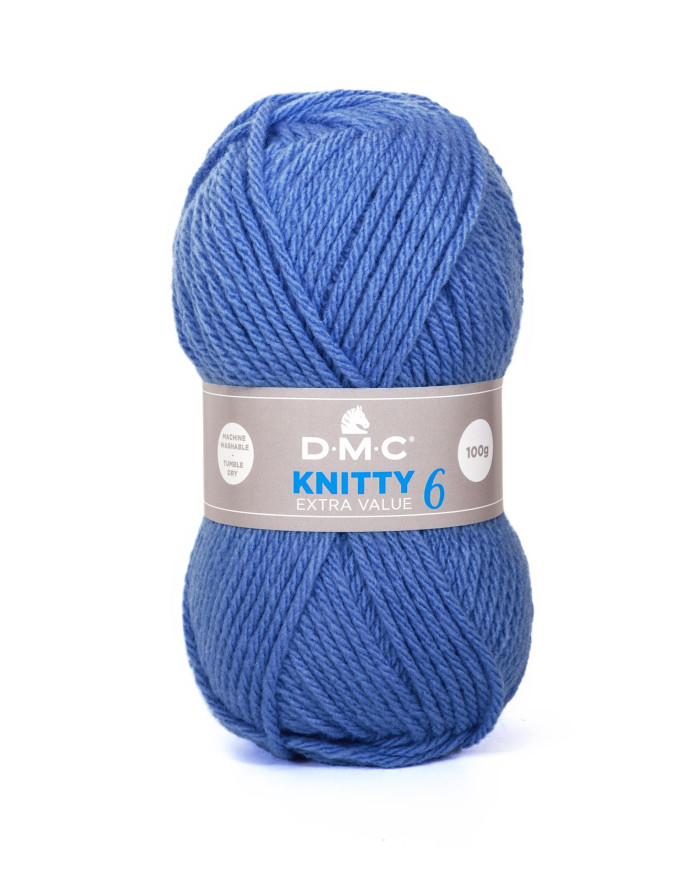 FILATO DMC KNITTY 6 100 GR. COL 667 AVIO