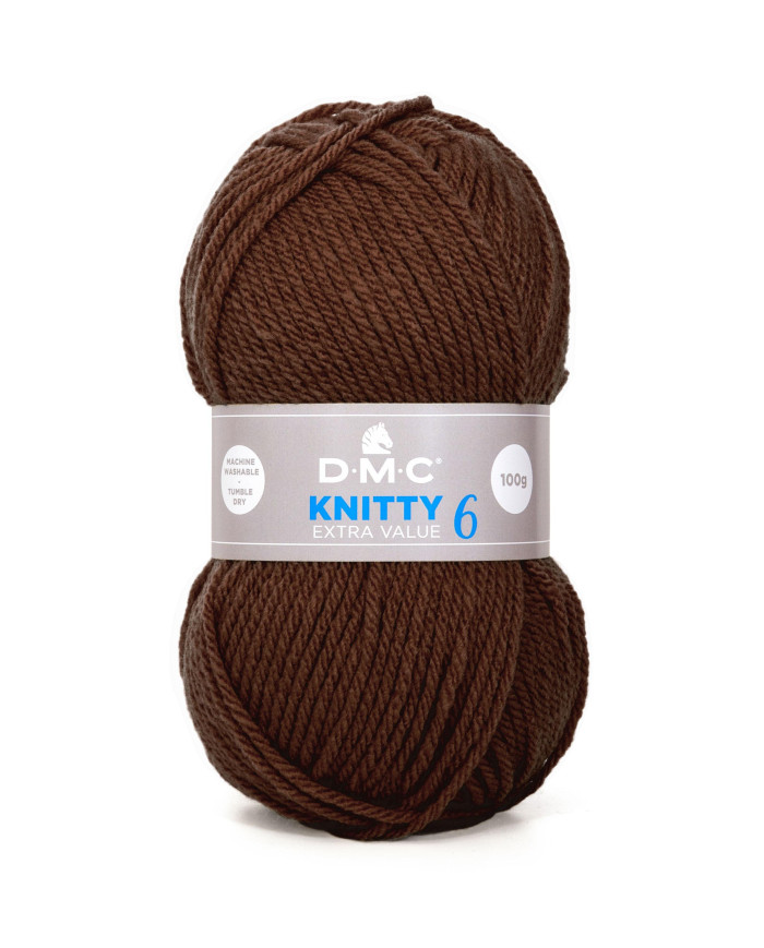 FILATO DMC KNITTY 6 100 GR. COL 947 MARRONE