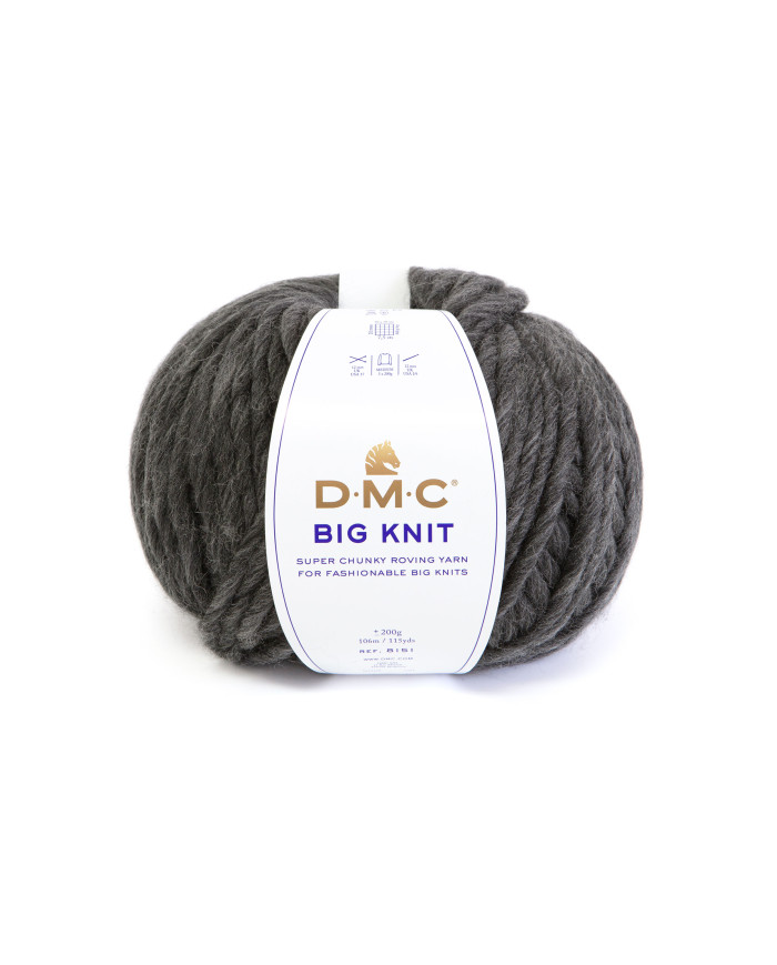 FILATO DMC BIG KNIT 200 GR COL 104 GRIGIO SC.