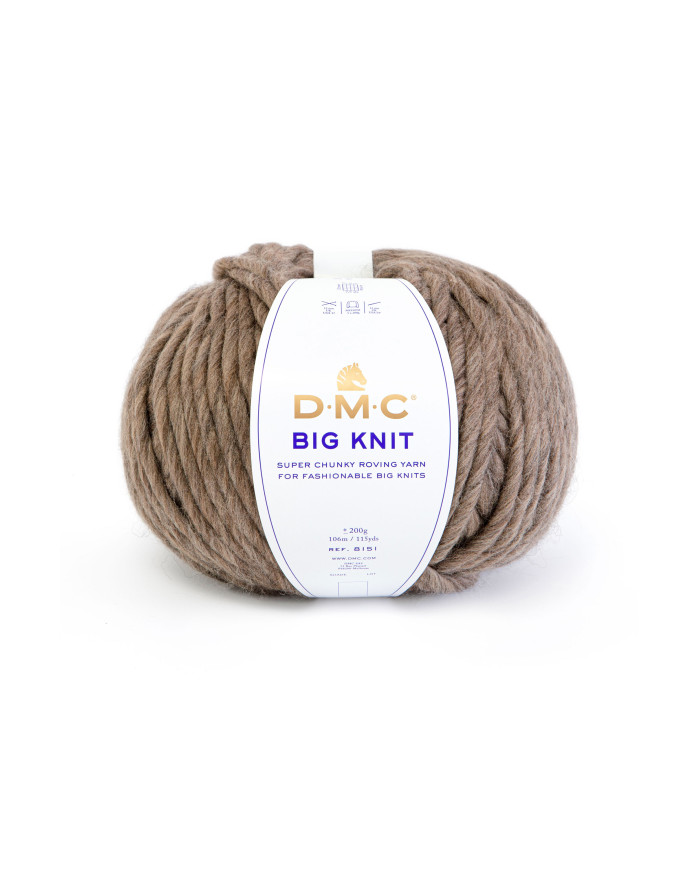 FILATO DMC BIG KNIT 200 GR COL 102 MARRONE CH.
