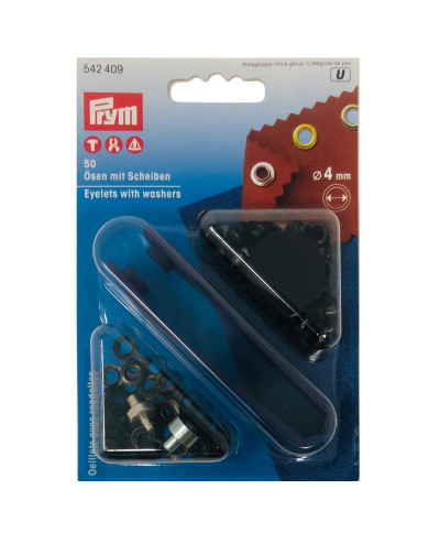 OCCHIELLI E RONDELLE - 4 MM OSSIDO (50 PZ)