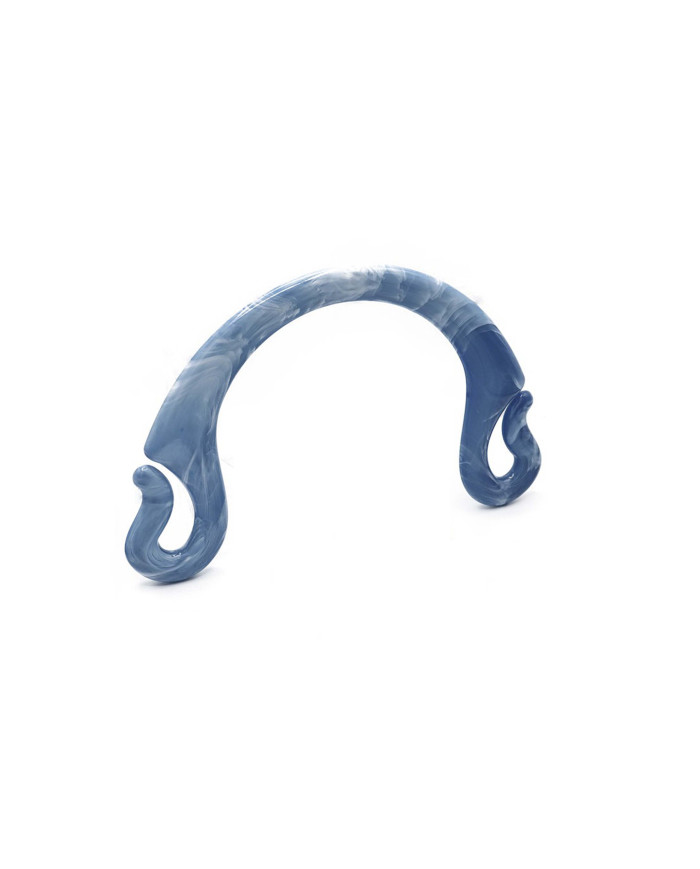 MANICI MEZZALUNA ASOLA AZZURRO MARMORIZZATO