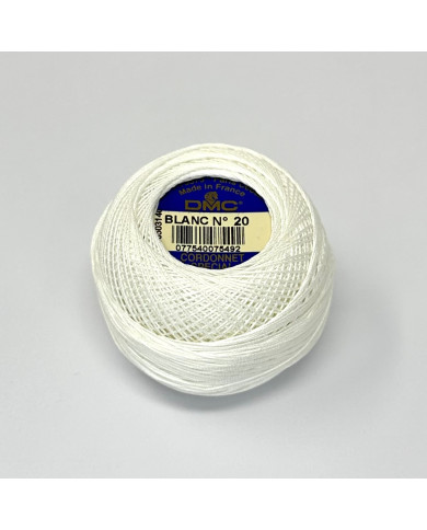 CORDONETTO DMC N. 20 - (1 GOM X 20 G.) BLANC