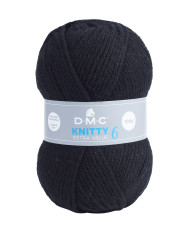 FILATO DMC KNITTY 6 100 GR. COL 965 NERO
