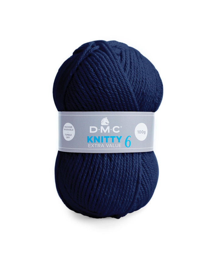 FILATO DMC KNITTY 6 100 GR. COL 971 BLU