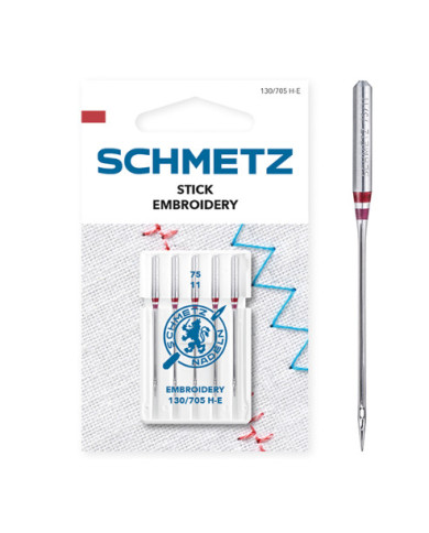 AGHI MACCHINA 130/705 H-E RICAMO N.75 (5 AGHI)