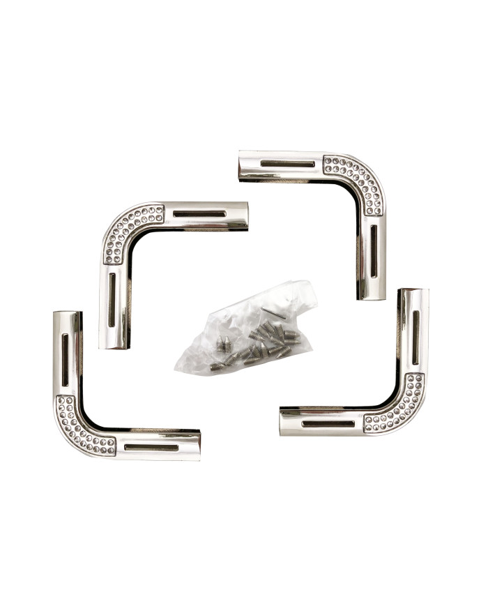 ANGOLARE PER BORSA MODEL 37 (CF 4 PZ) ARGENTO