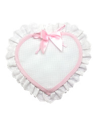 FIOCCO NASCITA BM CUORE PICCOLO CM 23 X 21 ROSA