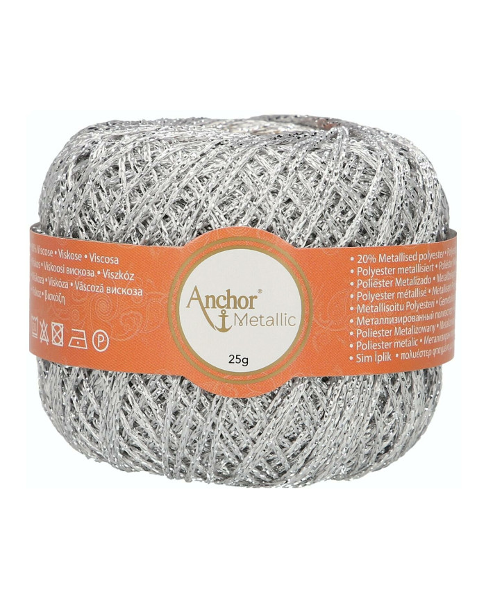 FILATO ANCHOR METALLIC (25 G.) COL 301 ARGENTO