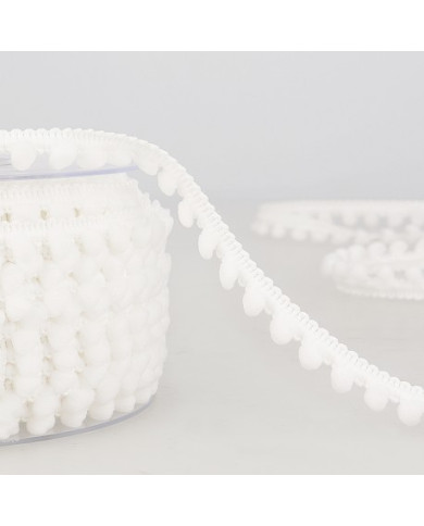 BORDURA POM PON S4959 COL 001 BIANCO