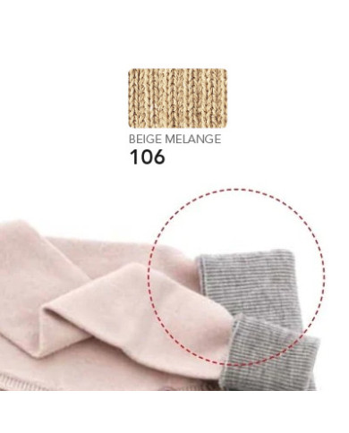 BORDI MAGLIA MARBET ACRILICO COL 106 BEIGE MELANGE