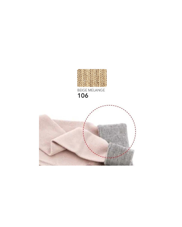 BORDI MAGLIA MARBET ACRILICO COL 106 BEIGE MELANGE