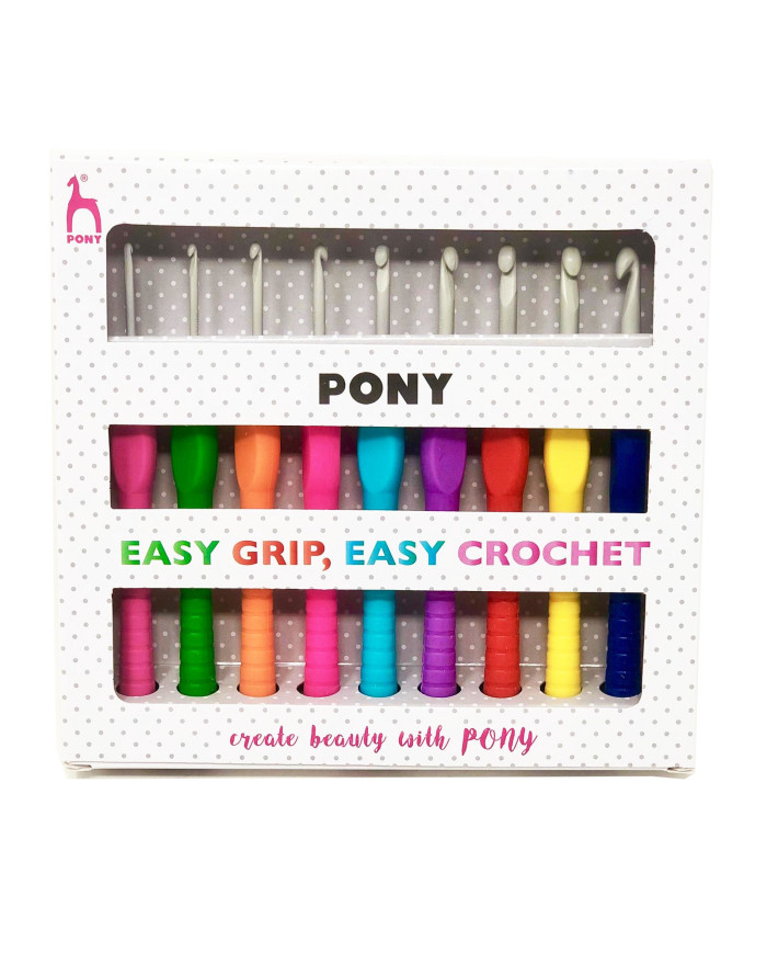 SET UNCINETTI LANA ALL. EASY GRIP CM 14 MIS.2-6 MM