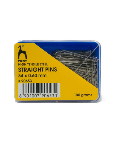 SPILLI PER SARTI ACCIAIO N. 8 (100 GR) 34 X 0,6 MM