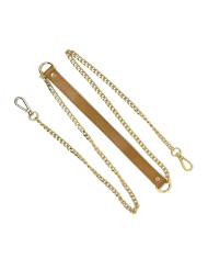 MANICO TRACOLLA MA144 CM 60 GOLD NOCCIOLA