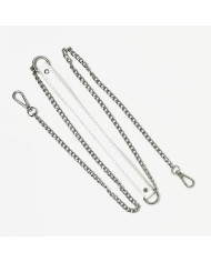 MANICO TRACOLLA MA144 CM 60 SILVER BIANCO