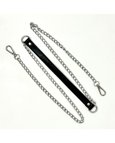 MANICO TRACOLLA MA144 CM 60 SILVER NERO