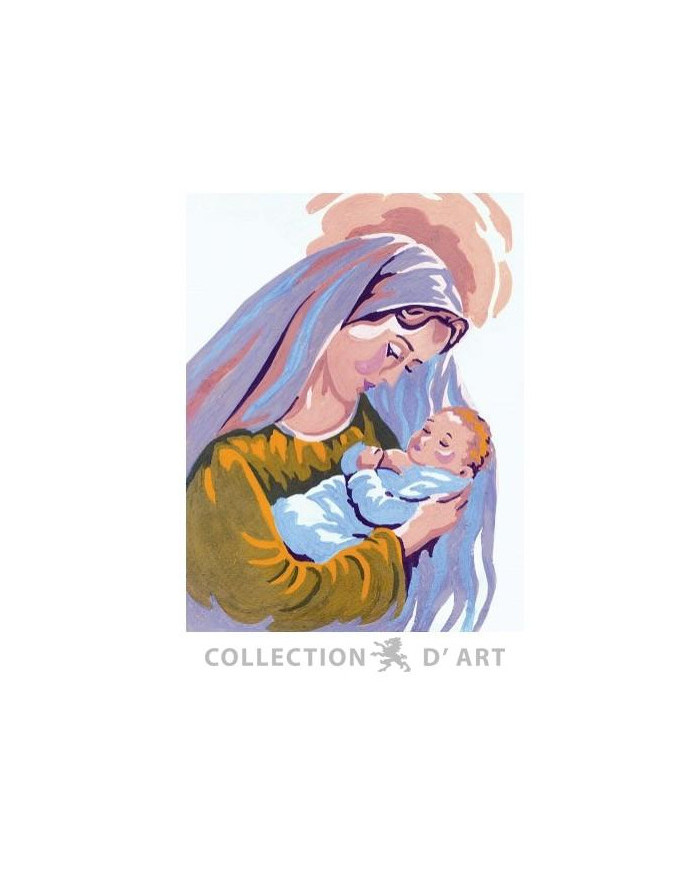 KIT MEZZOPUNTO CDA CM 20 X 25 MADONNA BAMBINELLO