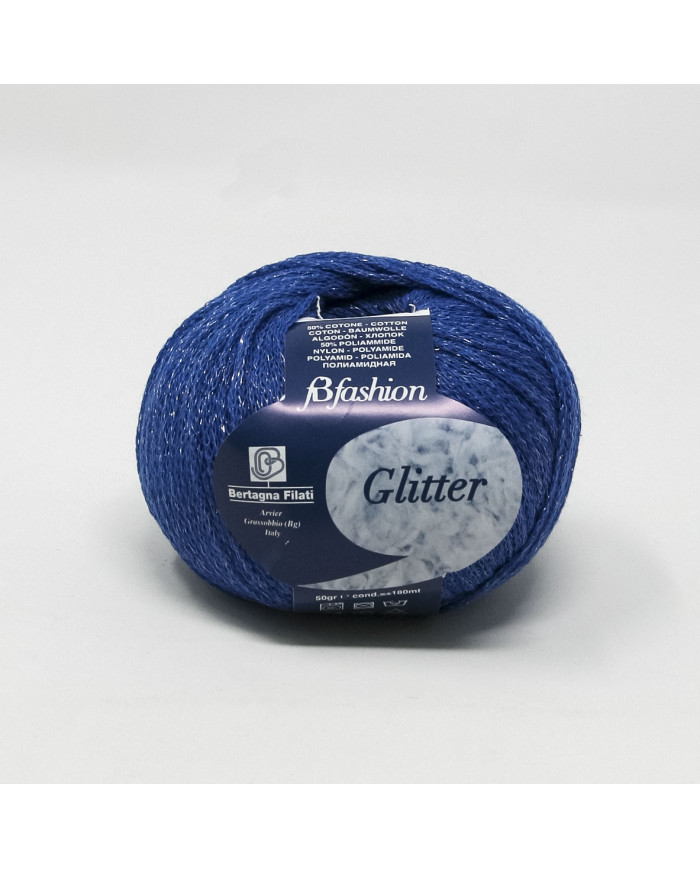 FILATO GLITTER BERTAGNA 50 G. COL. 016 BLUETTE