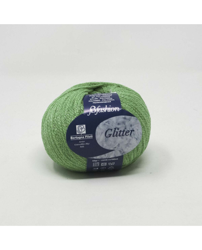 FILATO GLITTER BERTAGNA 50 G. COL. 026 VERDE