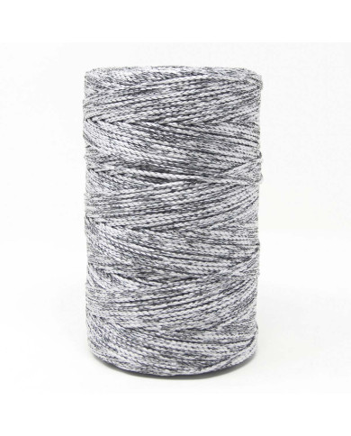 CORDINO ITALICO (500 G) COL 49 BIANCO / LAME NERO