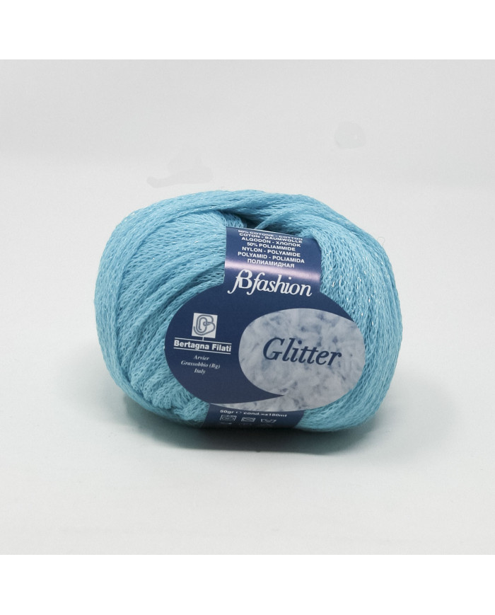 FILATO GLITTER BERTAGNA 50 G. COL. 60 AZZURRO