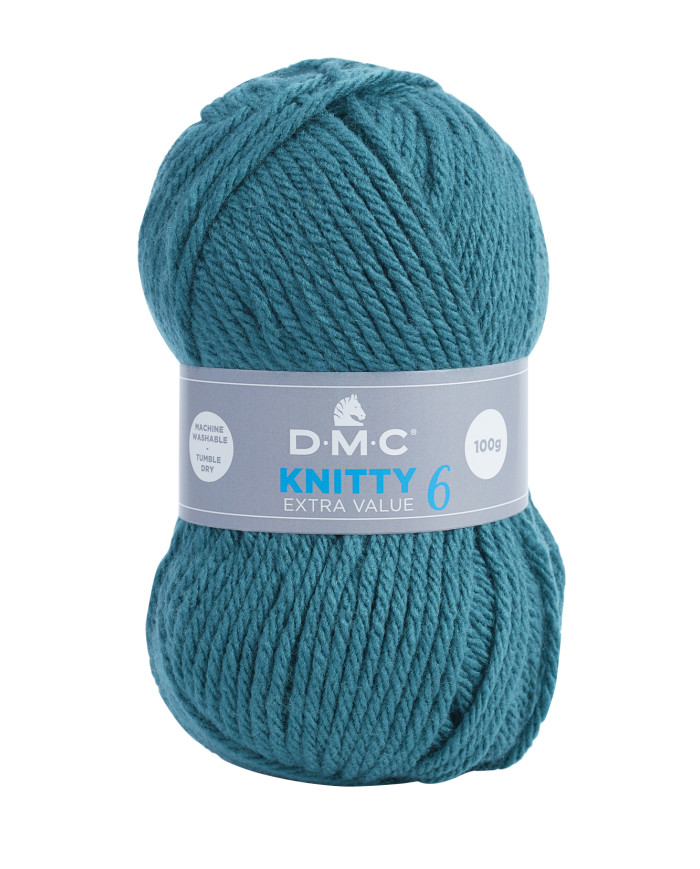 FILATO DMC KNITTY 6 100 GR. COL 829 TURCHESE