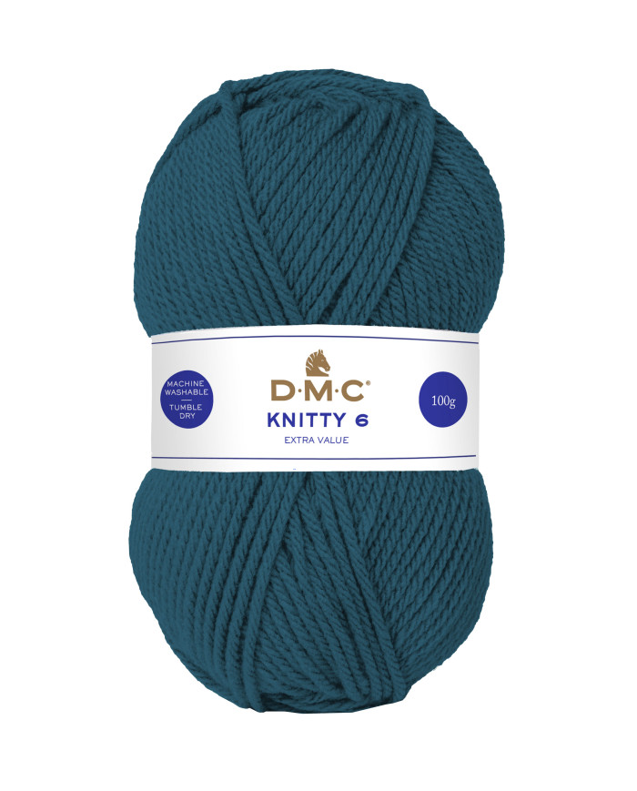 FILATO DMC KNITTY 6 100 GR. COL 691 PETROLIO