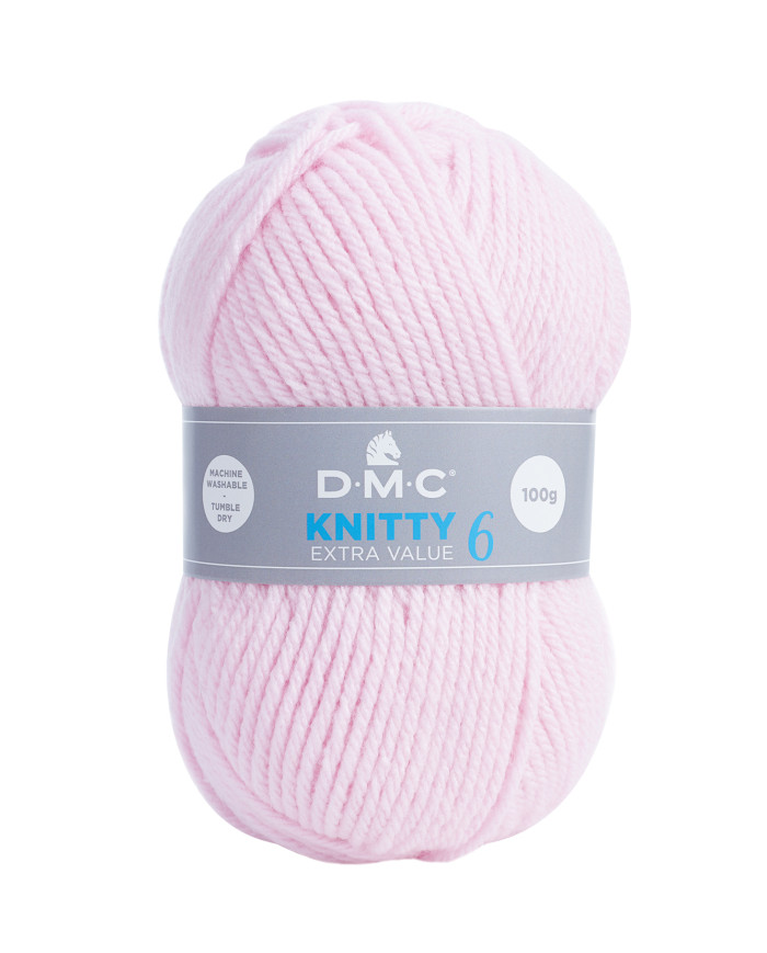 FILATO DMC KNITTY 6 100 GR. COL 958 ROSA