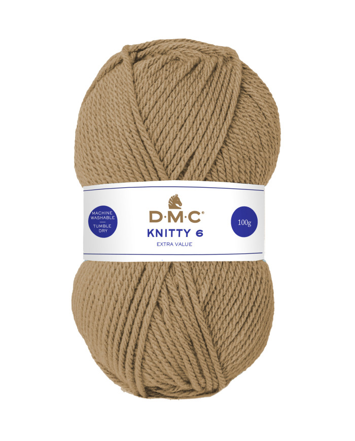 FILATO DMC KNITTY 6 100 GR. COL 927 CAMMELLO