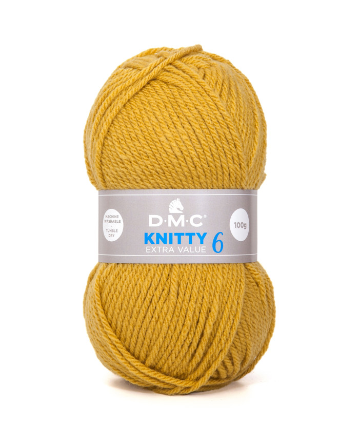 FILATO DMC KNITTY 6 100 GR. COL 670 SENAPE