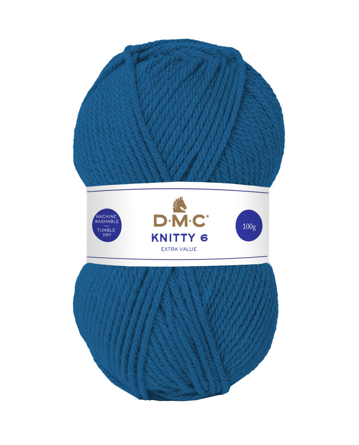 FILATO DMC KNITTY 6 100 GR. COL 994 BLU CHIARO