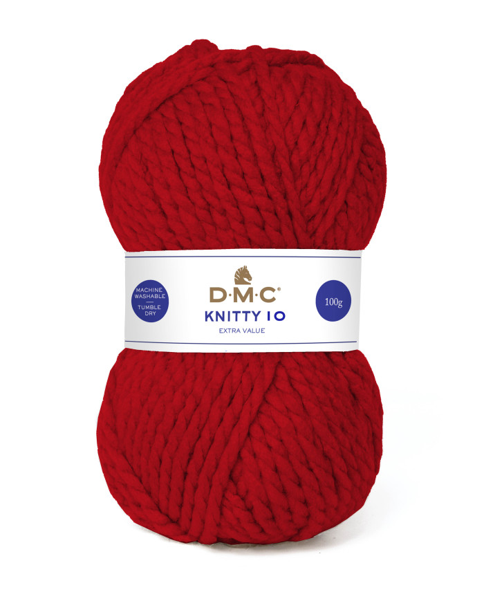 FILATO DMC KNITTY10 100 GR. COL 833 ROSSO