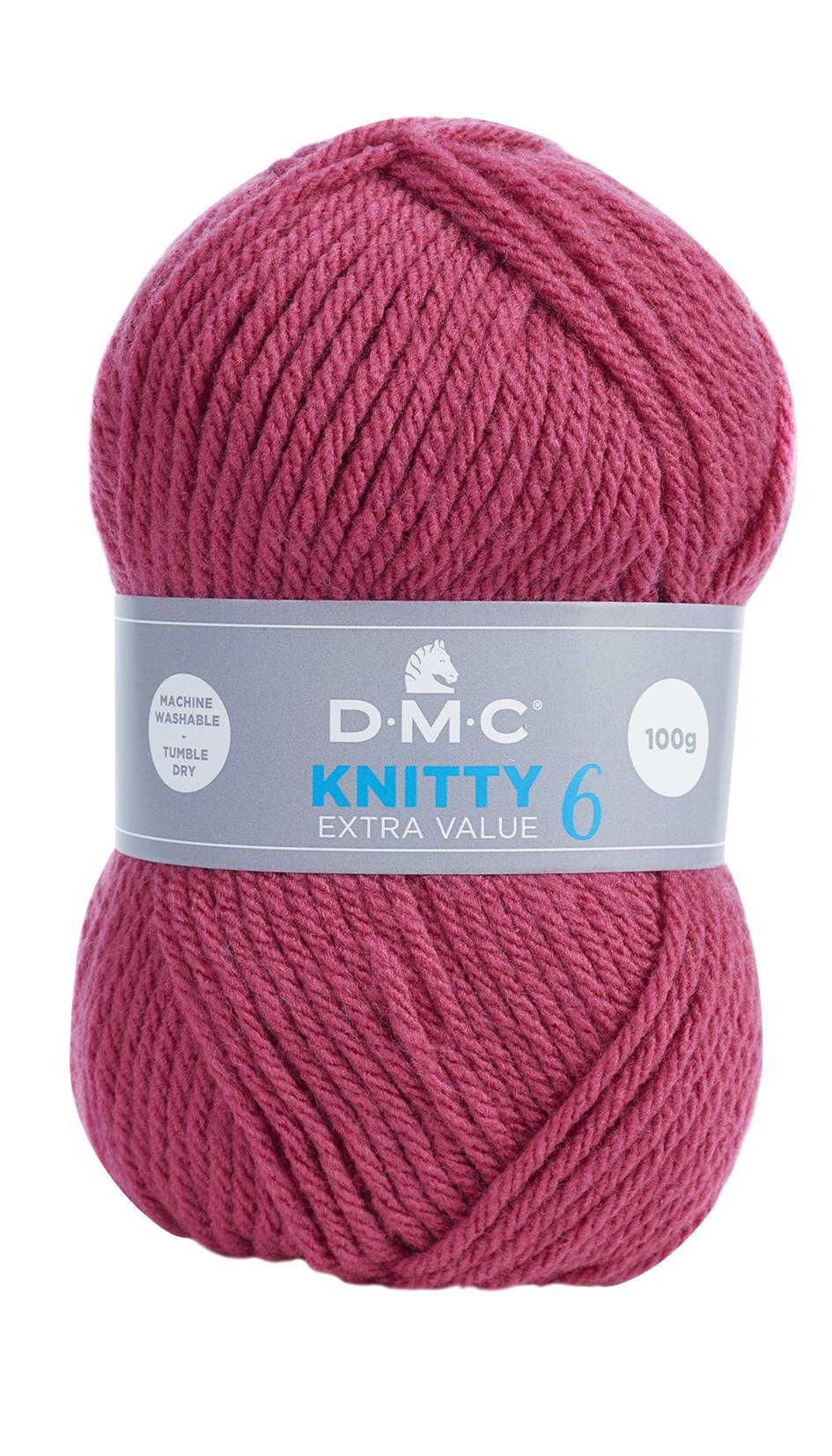 Filato DMC Knitty 6 - Gomitolo Da 100 G (137 M), 100% Acrilico, Peso Chunky, Per Maglia E Uncinetto