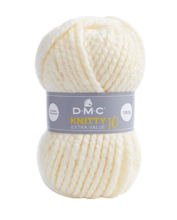 FILATO DMC KNITTY10 100 GR. COL 993 CREMA