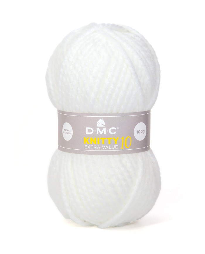 FILATO DMC KNITTY10 100 GR. COL 961 BIANCO