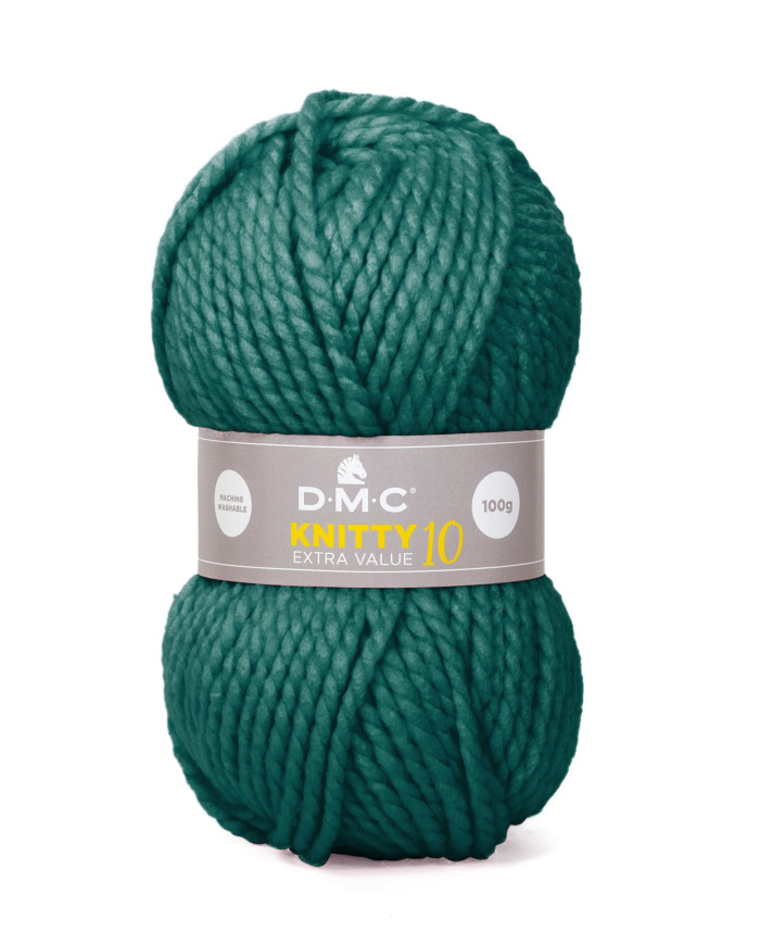 FILATO DMC KNITTY10 100 GR. COL 904 VERDE
