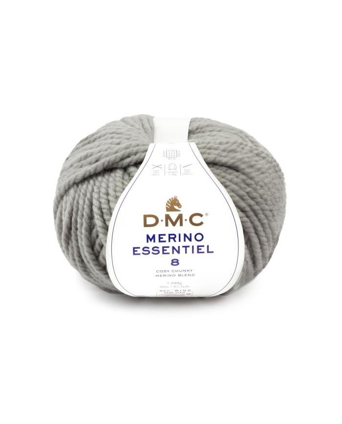 FILATO DMC MERINO ESSENTIEL 8 COL 872 GRIGIO