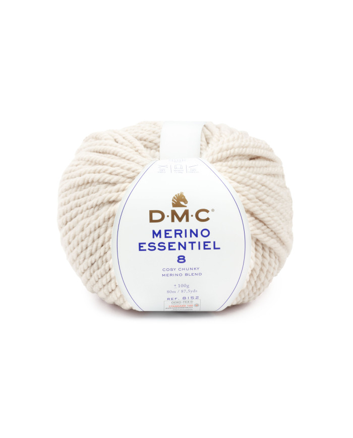 FILATO DMC MERINO ESSENTIEL 8 COL 850 PANNA
