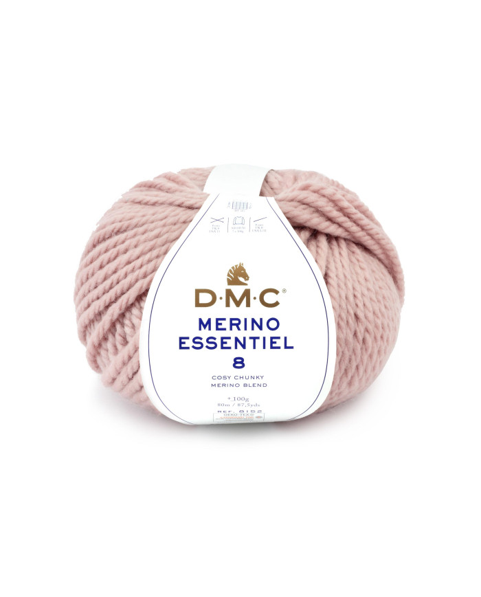 FILATO DMC MERINO ESSENTIEL 8 COL 879 ROSA ANTICO