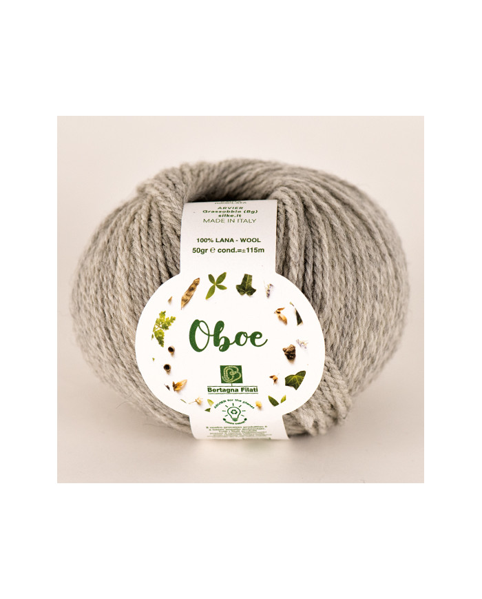 FILATO OBOE BERTAGNA (1 GOM X 50 GR) 213 GRIGIO