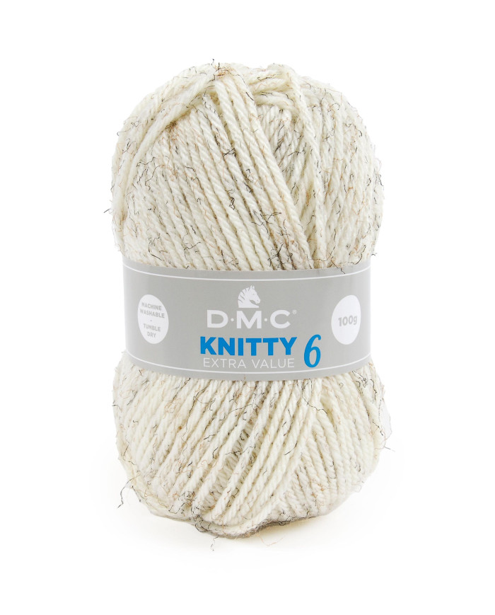 FILATO DMC KNITTY 6 100 GR. COL 930 PANNA FANTASIA