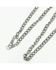 CATENA PER BORSE NICKEL FREE CM 110 GRANDE ARGENTO
