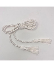 CINGOLETTO TIPO LUCIDO CON FIOCCO 0401 PANNA