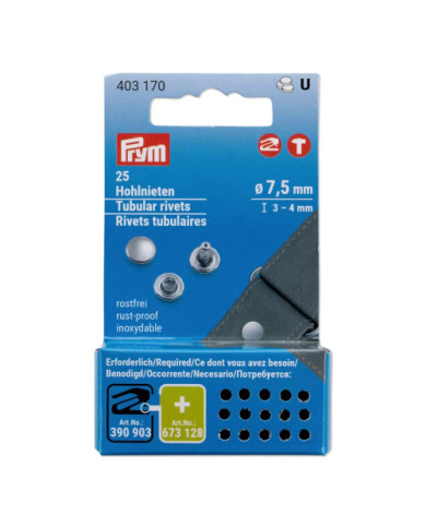 RIVETTI TUBOLARI OTT. INOX 3-4 MM ARG. (25 PZ)