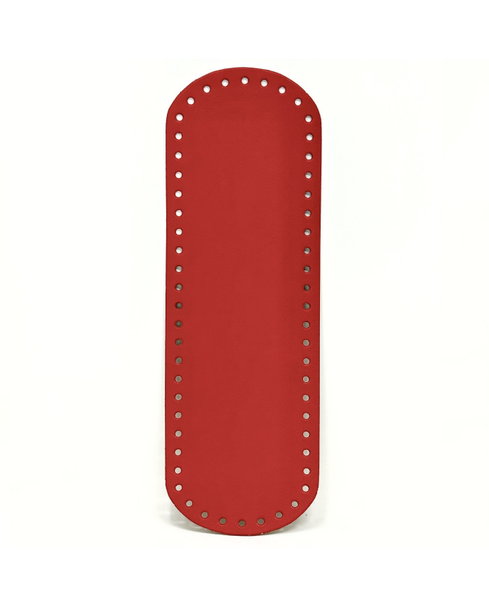 FONDO OVALE PER BORSA CM 31 X 10 ROSSO