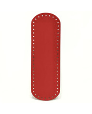FONDO OVALE PER BORSA CM 31 X 10 ROSSO