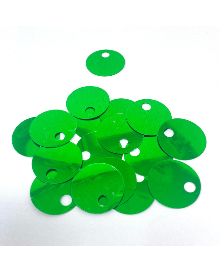 PAILLETTES MM 25 COL 7 VERDE (1 SCATOLA)